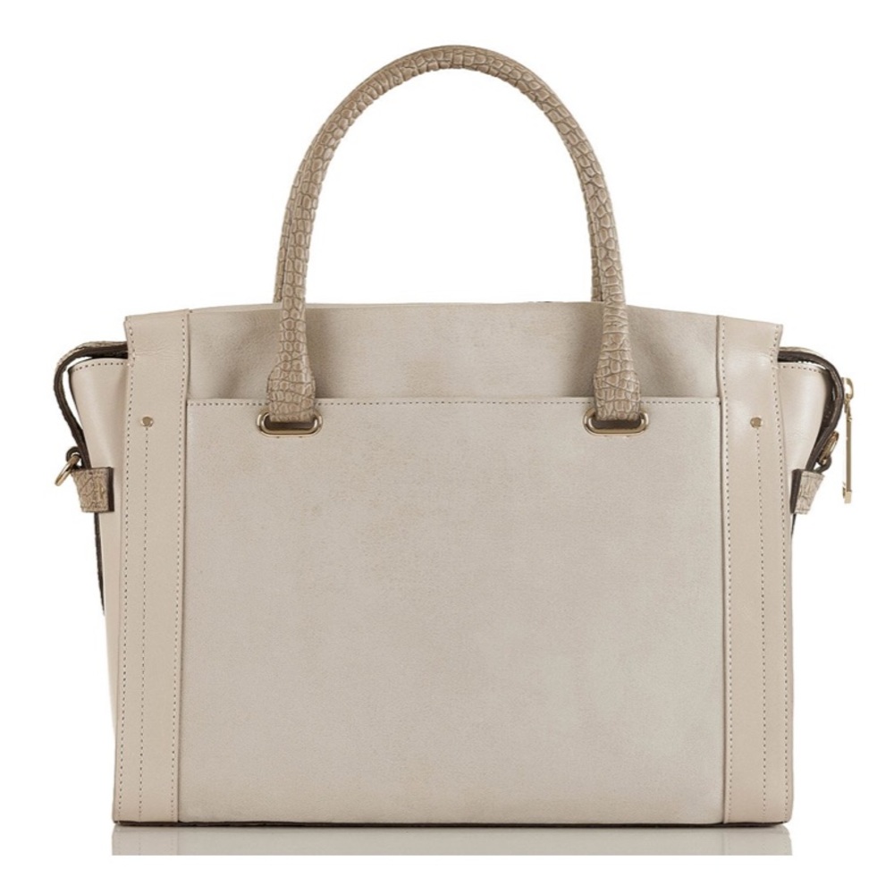 BRAHMIN Small Emily Stone Carson Satchel bag No longer Available in stores. Soft - Picture 6 of 8